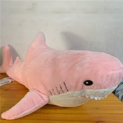 Ins 거대한 상어 봉제 인형 장난감 부드러운 스펠고드 동물 독서 베개 크리스마스 선물 쿠션 인형 선물 15 cm 45 cm 60cm, 100cm, pink