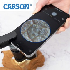 카슨 LED 포켓 120배 현미경 MM-350 스마트폰연결클립, 1개