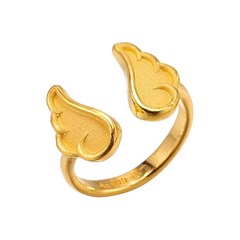 한국금다이아몬드 순금 돌반지 백일반지 1.875g 천사 날개 선물 (24K 99.9%)