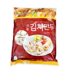 [얌얌마켓] 나래식품 산동 김치만두 1.4kg (아이스박스 포함), 1개