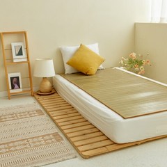 [스타일러그] 국산 분죽 대나무 돗자리 여름 침대 대자리 S 90x200, 싱글 90x200, 단품