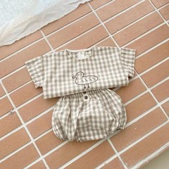 베렝구어 리본돌 봄 여름 새 아기 면 린넨 옷 세트 과 셔츠 + 바지 귀여운 176
