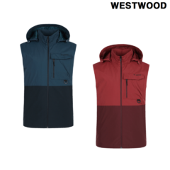 웨스트우드 23년 F/W 가을신상 기능성 조끼 일상복 등산 캠핑 레져활동에 좋은 남성 맨 배색 방풍 베스트 N3TVT601
