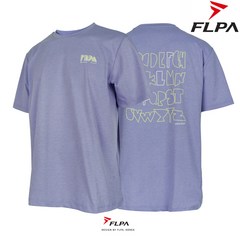 플라이파워 플파 티셔츠 배드민턴 상의 반팔티 FLPA 아이스 라일락 FP-TS22106LILAC 남성 여성 배드민턴복