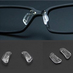 안경 코받침 실리콘 에어코 통기성 울템 코받침 자국방지 끼우는 타입 (5쌍) + 안경 드라이버