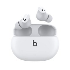 Beats-스튜디오 버즈 무선 노이즈 캔슬링 헤드폰 내장 마이크 IPX4 등급 땀 방지 이어버드 안드로이드 호환, 02 White