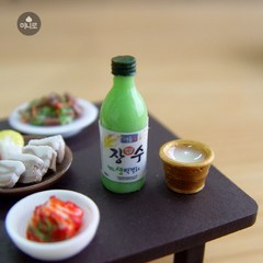 미니로 - [ 서울막걸리 + 잔 세트 ] 국내유일 음식비율에 맞추어 자체 제작한 막걸리세트 높이 2.7 cm