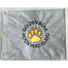 Golden BEAR 골프 클럽 JACK NICKLAUS HILTON HEAD ISLAND COURSE FLAG C30, 1개
