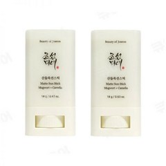 조선미녀 1+1 산들쑥선스틱 Beauty of Joseon 1+1 Matte Sun Stick : Mugwort+Camelia (SPF 50+ PA++++), 단일속성