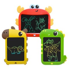 캐릭터 LCD 전자 패드 태블릿 유아 놀이 장난감, 공룡(연두)