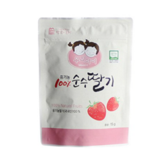 맛있는풍경 유기농 100% 순수딸기 15g, 5개