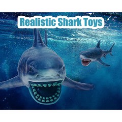 커다란 고퀄리티 바다생물 동물 메갈로돈 백상어 액션피규어 120 손도색 상어 장난감