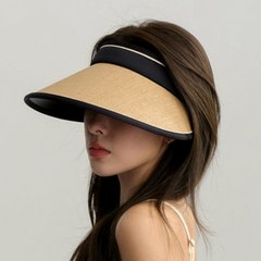 몽땅겟 여성 챙넓은 햇빛가리개 모자 여름 썬캡 밀짚 모자 라탄 라피아햇