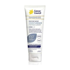 캔서카운슬 수분 페이스 바디 선크림 SPF 50+ 150ml Cancer Council Face Body Sunscreen, 1개