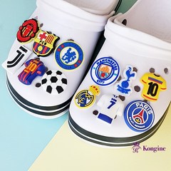 12개세트 당일출고) 유럽축구클럽 엠블럼 신발장식/실내화 장식/슬리퍼 장식