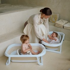 말랑하니 신생아 아기 욕조 세트, 목욕의자