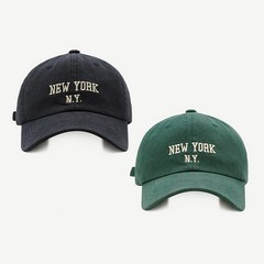 토이앤스티치 가성비 1+1 남여 공용 커플템 NY 1989 베이직 볼캡 모자