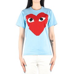 [꼼데가르송] (P1T273 BLUE) 여성 반팔 티셔츠