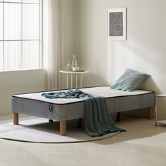 [쿠팡특가] 매트리 올인원 일체형 침대 매트리스 원룸 1인용 침대 S SS, 본넬(낮은그레이)