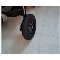 와우베이비 리안 스핀 LX 전용 바퀴 커버 세트 (외출 후 실내 유모차 사용) 블랙 1개