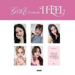 [국내배송] 여자아이들 G-IDLE I feel 포카 아이돌 굿즈 앨범 포토카드 6장, C