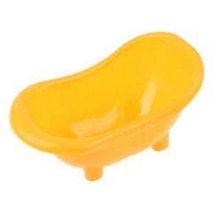 애완 동물 목욕 목욕탕 기니 돼지 플라스틱 샌드 박스 마우스 햄스터 목욕 장난감, 노란색