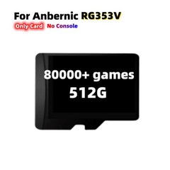 게임 타이틀 ANBERNIC 카드 PS1 닌텐도 PSP 세가 게임보이 GB 메모리 마이크로 Sd 콘솔 클래식 핸들 시뮬레이터 RG353V.VS 512GB 80000, 03 512G card 80000games, 3.512G card 80000games