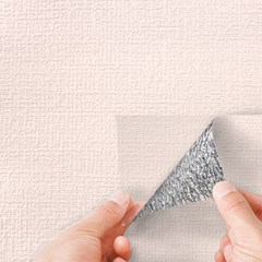 쿠셔니벽지 폭 50cm x 20m 격자무늬 스티커 접착식 붙이는 벽지 곰팡이방지 오염방지 단열폼, 핑크