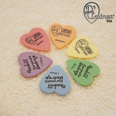 디안드레아 델렉스 하트 피크 DAndrea Formula Delrex Heart Picks, 블루1.0mm