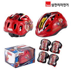 아이언맨 헬멧+보호대 자전거 킥보드 안전용품 보호장비 SH310L SPS150L