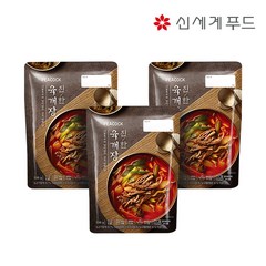 피코크 [피코크]진한육개장 500g 3봉 (사골육수+양지살), 3개