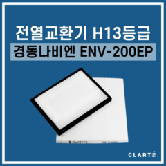 경동나비엔 ENV-200EP 전열교환기 헤파필터, 세트구성(헤파필터1EA+프리필터2EA)