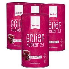 독일 슈카 Xucker Gelier2:1 자일리톨 2:1 저당 겔화 설탕 대체품 1kg, 4팩