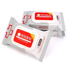 아이프리 의약외품 손소독티슈 캡형 휴대용 20매, 3팩