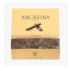 Angelina Paris Orangettes 앙젤리나 안젤리나 파리 오랑제트 오렌지 필 다크 초콜릿 100g, 1개