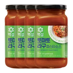 백설 토마토 라구 파스타소스 375g x4개, 4개