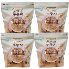 구가네식품 황금햅쌀 가마솥맛 누룽지, 600g, 4개