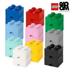 [레고스토리지]레고서랍형4구 2개세트 모음, 로얄블루2개, 2개