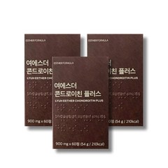 여에스더 콘드로이친 플러스 보스웰리아 뼈영양제 관절영양제, 60정, 54g, 3개