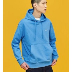 [빈폴] Unisex 스카이 블루 솔리드 후드 티셔츠 (BC1141C05Q)