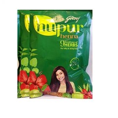 NUPUR 누푸르 셀프 머리 염색 트리트먼트 헤나 가루 400g x2팩 싱가폴 직배송, 2개