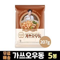 삼립 하이면 가쓰오우동 207g x 5봉, 5개