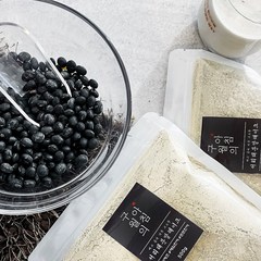 구월의아침 국산100%쪄서볶은 서리태콩물가루 검은콩가루 500g, 4팩