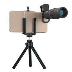 핸드폰 카메라 부착형 망원경 18배율 줌 망원 렌즈 스마트폰 촬영용 갤럭시 아이폰 호환, 18X 렌즈, 1개