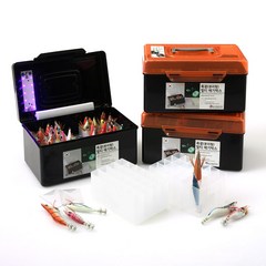 에기 축광 태클박스 UV LED 에기 꽂이 보관함 분리형 케이스, 단품, 랜덤 발송