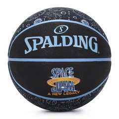 스팔딩 에어 슬램 덩크 2 조인트 시리즈 고무 소재 농구공 블랙, 84-609Y