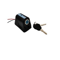 Mercane 와이드 휠 프로 전동 스쿠터 용 오리지널 전자 잠금 장치 스케이트 보드 키 예비 부품 포함, [01] Black