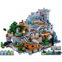 레고 호환 마인크래프트 최신형 초대형 산속동굴 76010 2688pcs, 단품