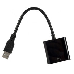외장그래픽카드 USB 3.0 ~ 1080P VGA 외부 그래픽 카드 비디오 컨버터 어댑터 Win7/8/10 용, 한개옵션0