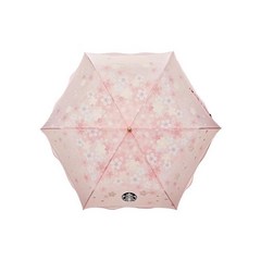스타벅스우산 핑크 벚꽃 3단우산 초경량 방풍